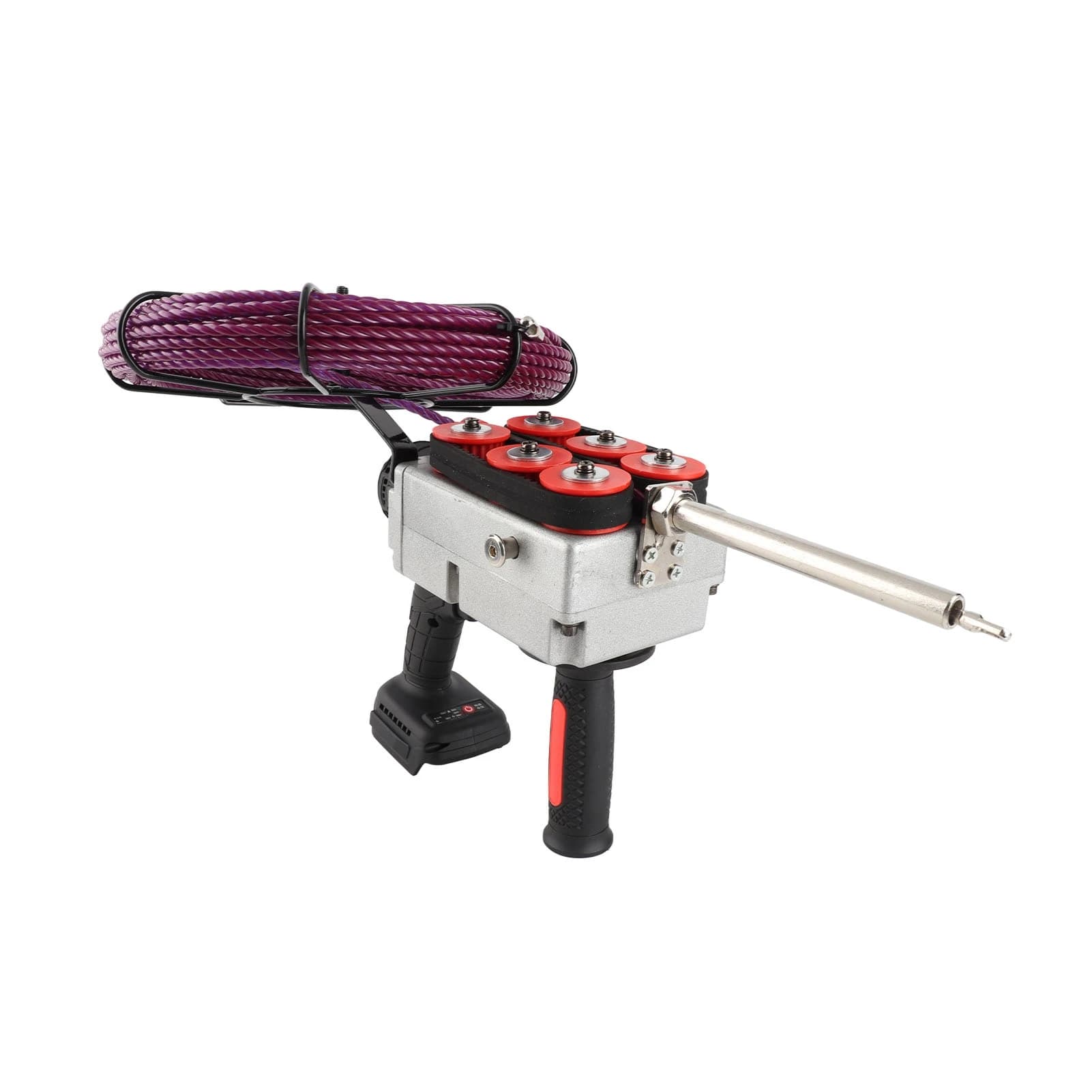 Electric Pipe Threader | 6-Wheel Design | 15-Meter TEP Wire Capacity | Home & Workshop Use - Thumbnail 6