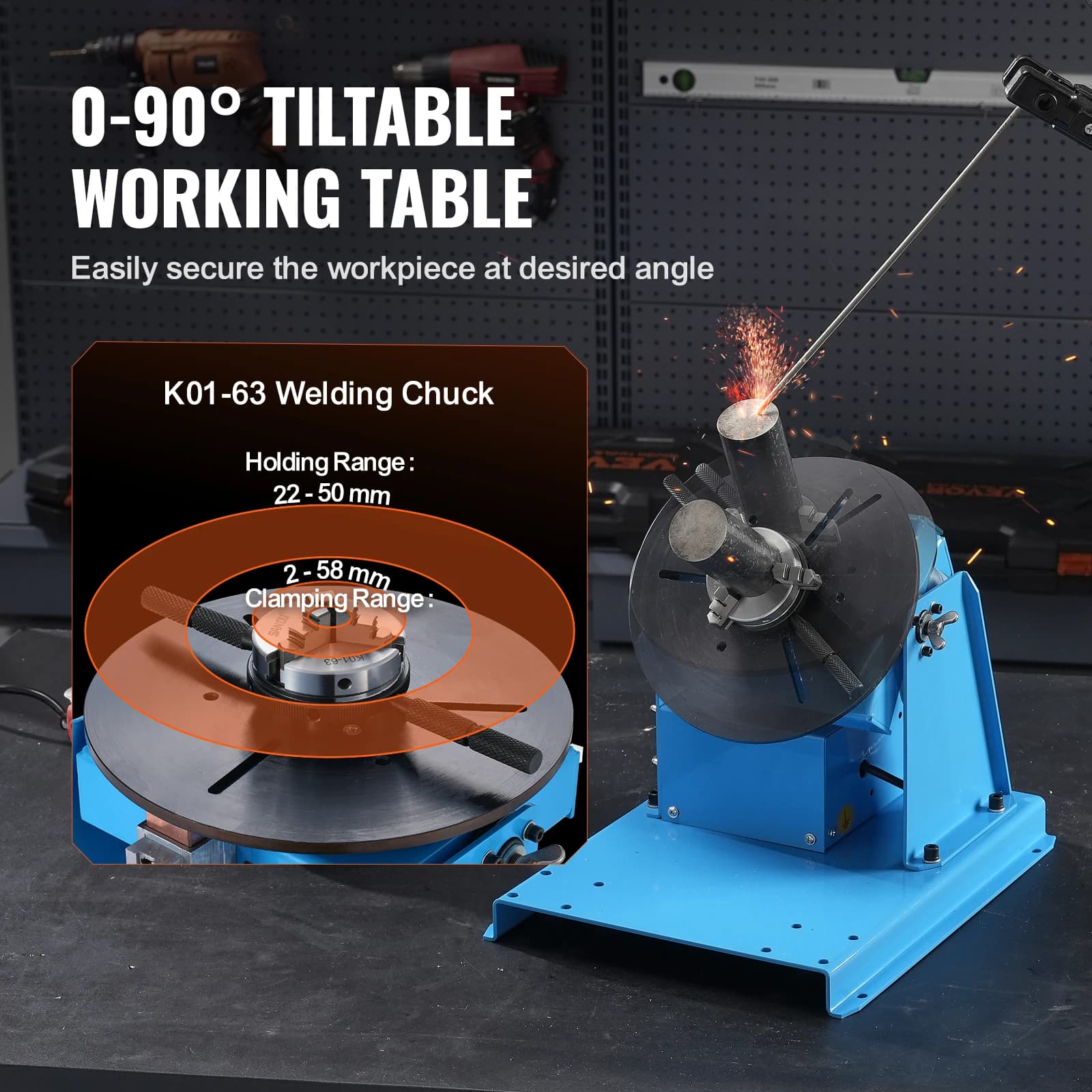 10KG Welding Positioner Turntable | Precision Rotary Table for Welding & Assembly - Thumbnail 4
