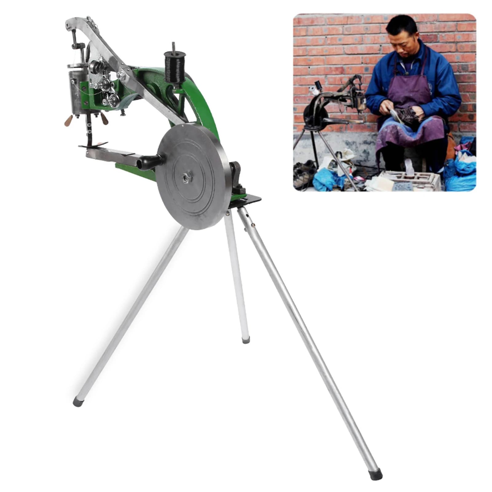 Shoe Repair Machine | Heavy-Duty Leather & Nylon Stitcher | Manual & Semi-Automatic - Thumbnail 3