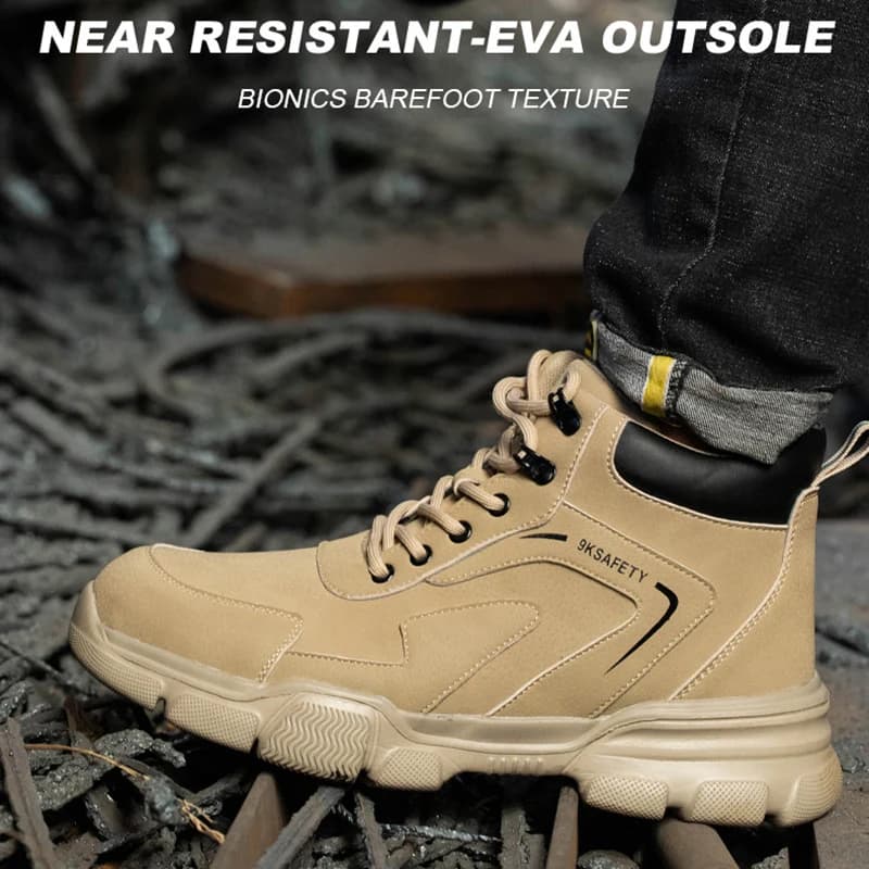 Safety Work Boots | Steel Toe Puncture Proof | Men's Construction Footwear - Thumbnail 5