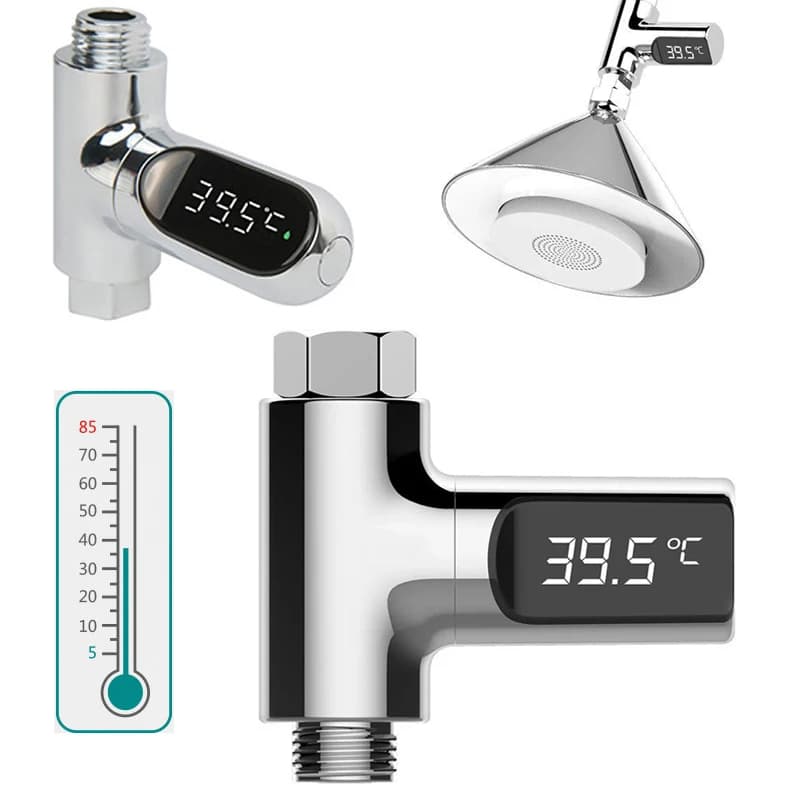Self-Powered Digital Shower Thermometer | Real-Time Water Temperature Monitor for Bath & Baby Care - Thumbnail 6
