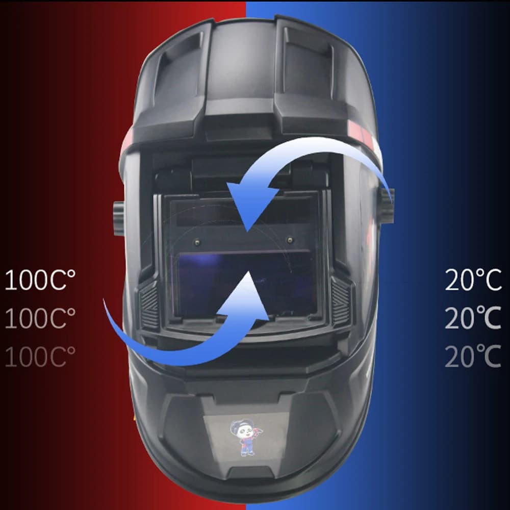 Auto-Darkening Welding Helmet | True Color View | Solar-Powered Lens - Thumbnail 5