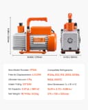 4.5CFM 1-3HP R410a
