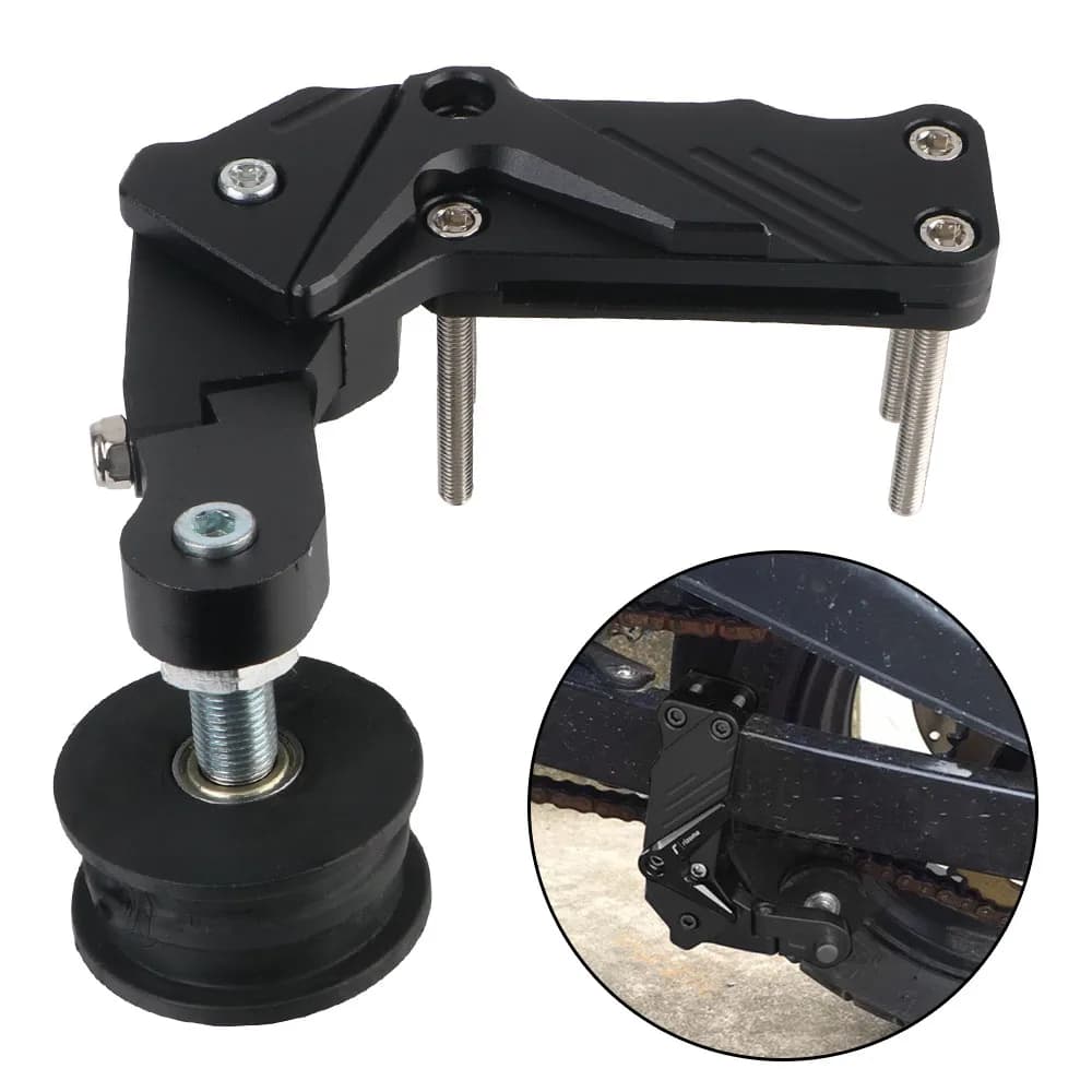 Motorcycle Chain Tensioner | Universal Anti-Slip Adjuster | Wide Chain Tensioning Wheel - Thumbnail 2