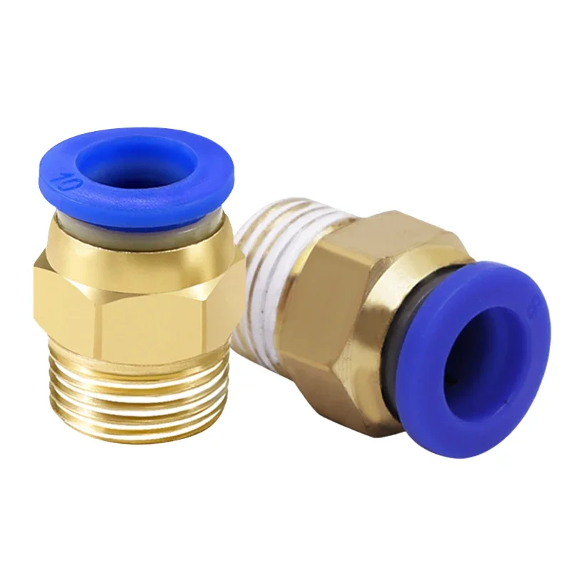 Pneumatic Quick-Connect Fittings | 4mm-12mm Sizes | 1/4 to 1/2 NPT Thread | Industrial-Grade Air Hose Connectors - Thumbnail 5