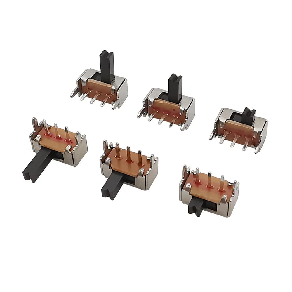 SPDT Slide Switches | 3-Pin PCB Mount | Miniature Toggle Handles for Electronics - Thumbnail 4