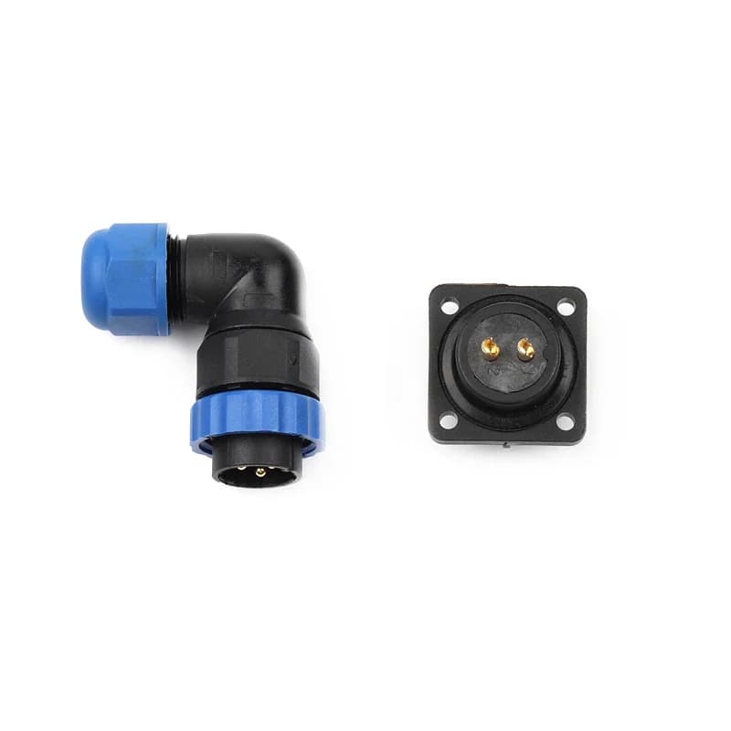 Industrial-Grade IP68 Waterproof Connector | 1-14 Pin Right Angle Plug | Dustproof & Quick-Connect - Thumbnail 4