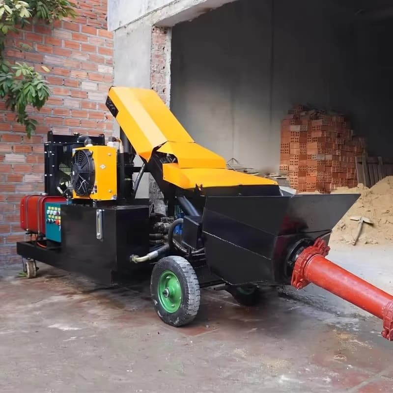 Electric Concrete Pump | Trailer-Mounted Screed Pump for Efficient Floor Leveling - Thumbnail 3