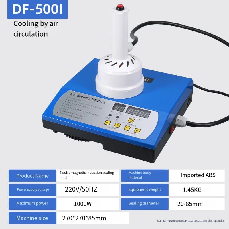Bottle Sealing Machine | Manual Induction Capper for 20-100mm Plastic Bottles - Thumbnail 5