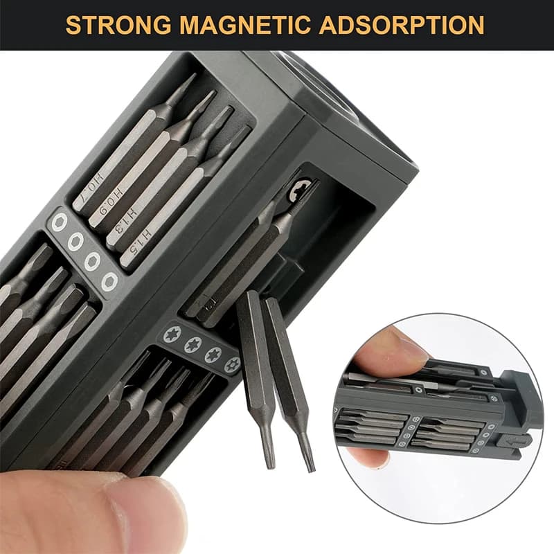 Precision Screwdriver Set | 46-in-1 Magnetic Bit Kit for Phone, Laptop & Electronics Repair - Thumbnail 7
