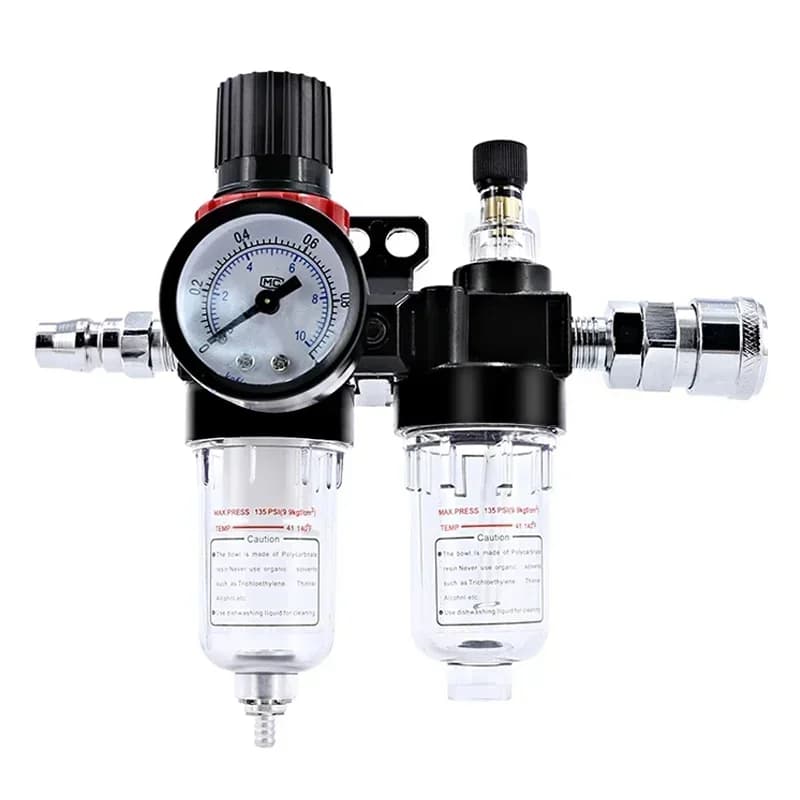 Air Compressor Filter Regulator Kit | AFC2000 & AFR2000 with Lubricator | G1/4 FRL Unit - Thumbnail 6