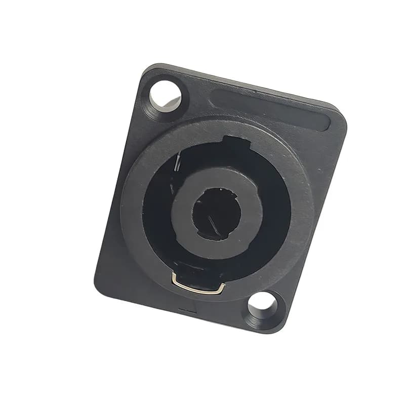4-Pin Panel Mount Connector | Neutrik-Style Locking Socket for Rack & Amplifier - Thumbnail 5