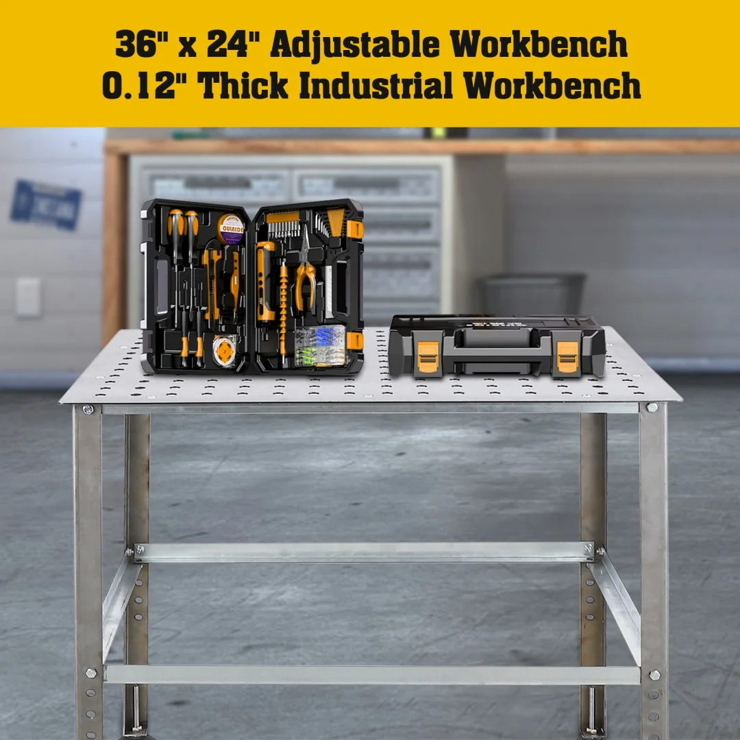 Welding Table | 36 Heavy-Duty Steel Workbench | Precision Fabrication & Assembly - Thumbnail 2