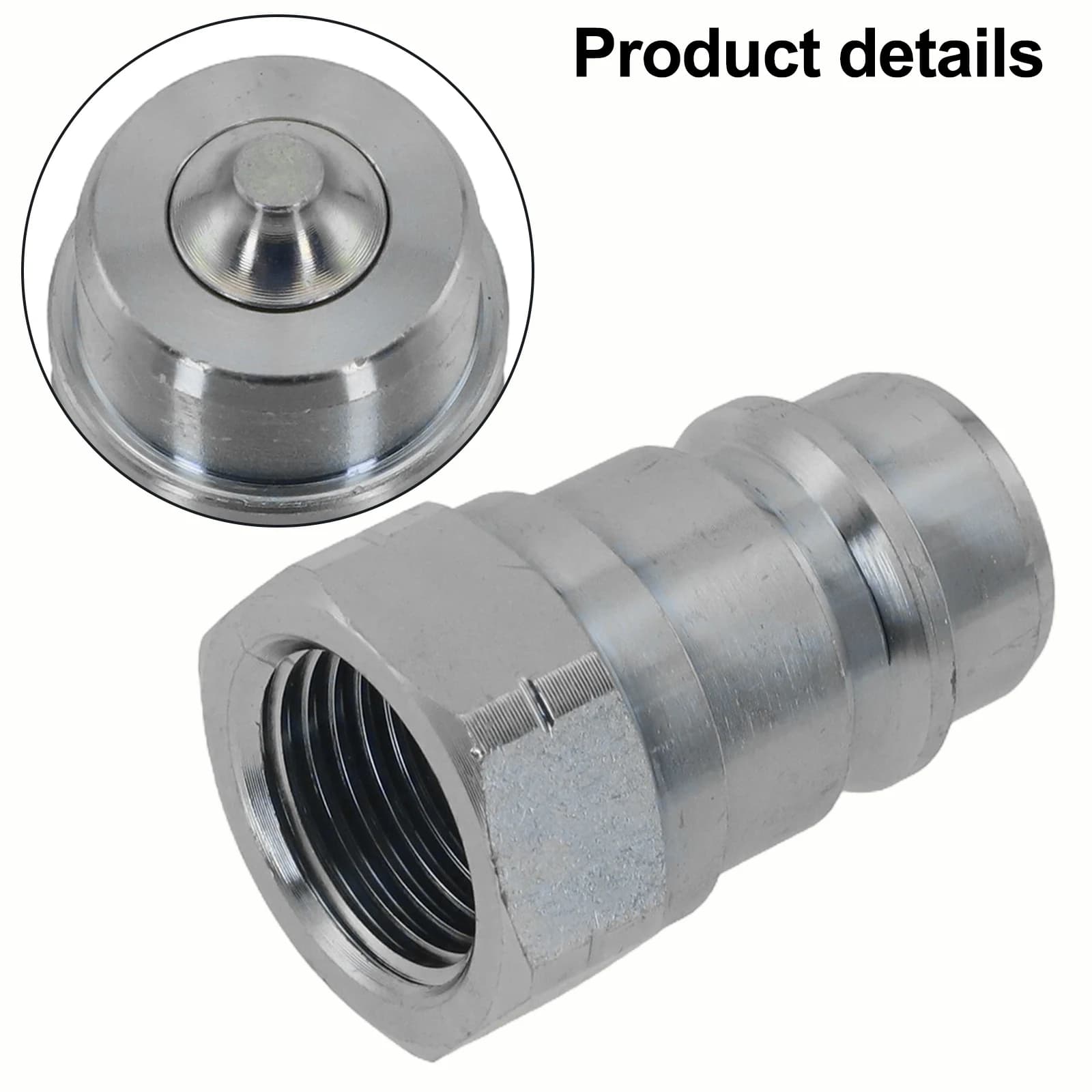 High-Pressure Hydraulic Quick Coupler | 1/2 NPT Thread | ISO A Series Male & Female Connector - Thumbnail 5