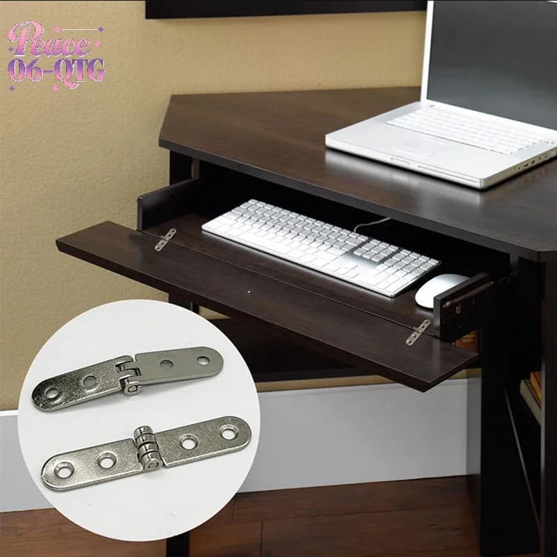180 Degree Foldable Hinge | Screw-On Flap Hinge | For Sewing Machine Cabinets & Furniture - Thumbnail 2