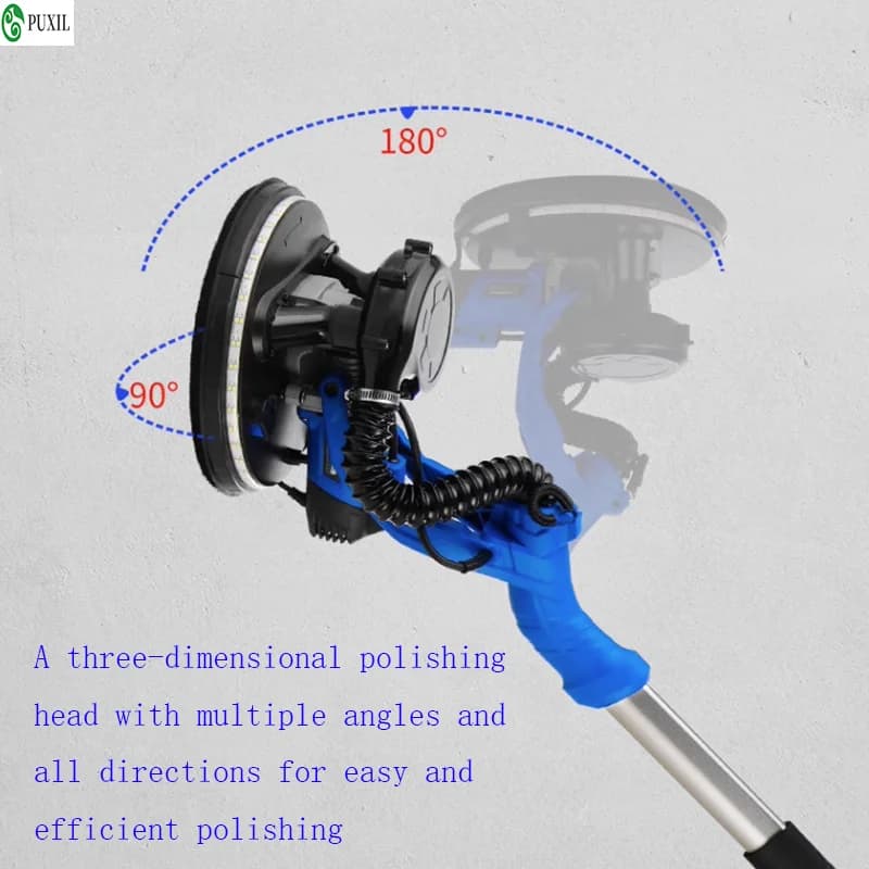 Speed Wall Polisher | Double LED Light Drywall Sander | Putty Grinding Machine - Thumbnail 3