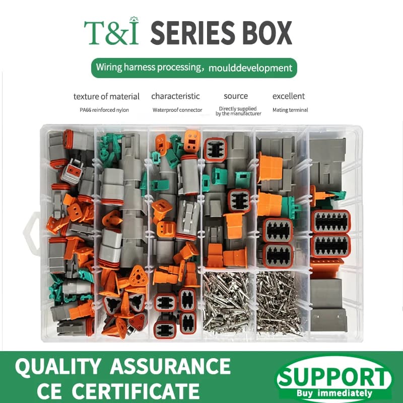 Deutsch DT Series Waterproof Connector Kit | 250-Piece Sealed Automotive Plug & Pin Set - Thumbnail 2