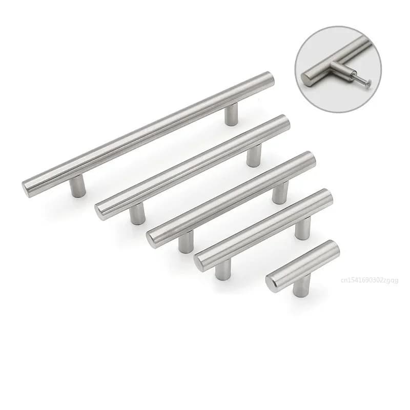 T-Bar Handles | 50mm to 500mm Stainless Steel | Kitchen Cabinet & Cupboard Drawer Pulls - Thumbnail 3