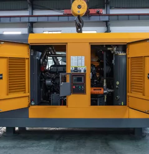 10m³ Diesel Screw Air Compressor | 10 Bar Portable Power | 220V with Wheels for Home & Workshop - Thumbnail 6