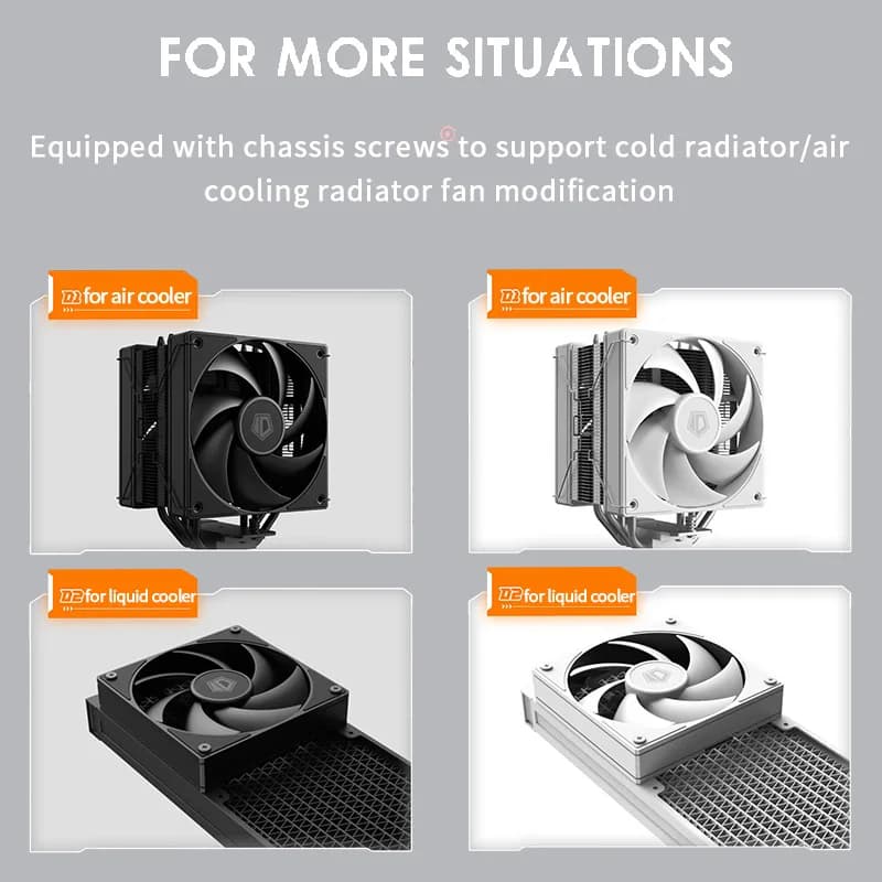Cooling AF-125-K | 120mm PWM PC Cooling Fan | Ultra-Silent Hydraulic Bearing for CPU & Radiator - Thumbnail 5