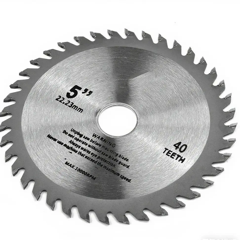 5-Inch Circular Saw Blade | 40-Tooth Carbide for Wood, Plastic & Metal | 12,000 RPM Max - Thumbnail 6