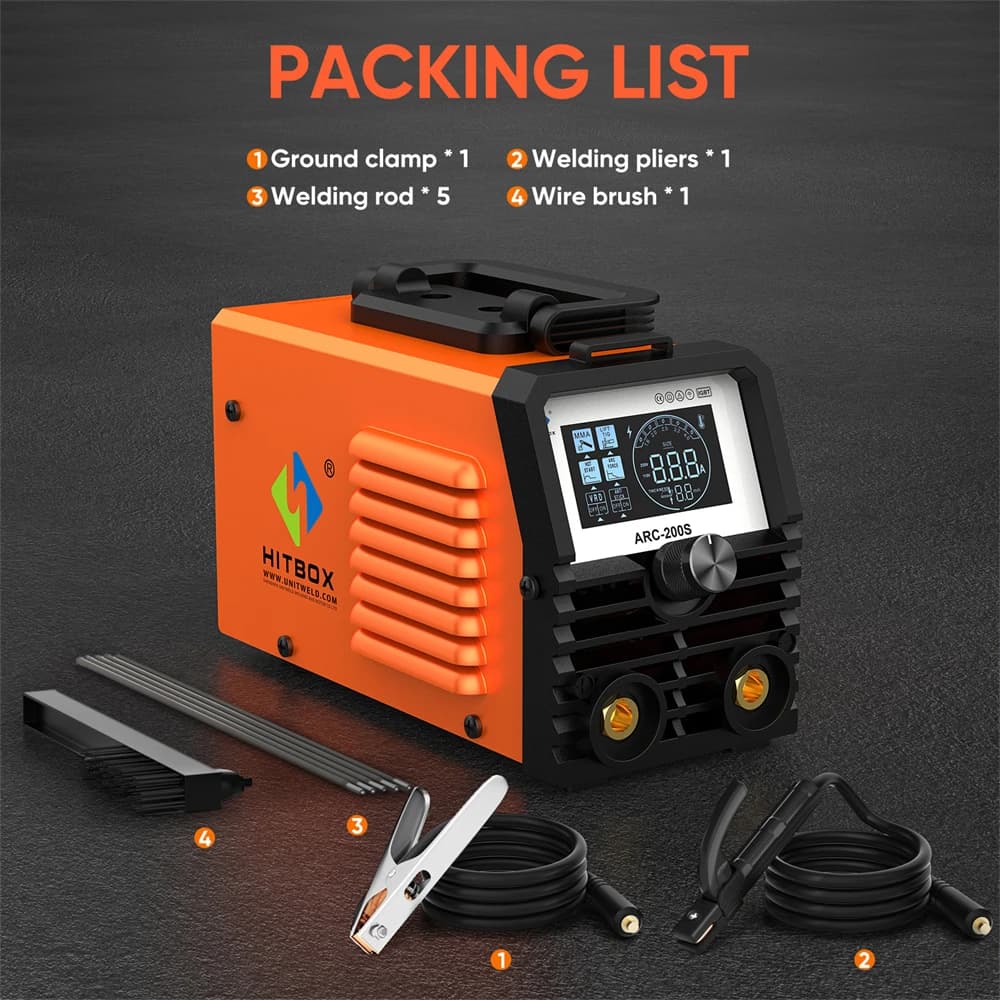 200A Inverter Welder | 220V Portable MMA/TIG Machine | Digital LED Display - Thumbnail 6