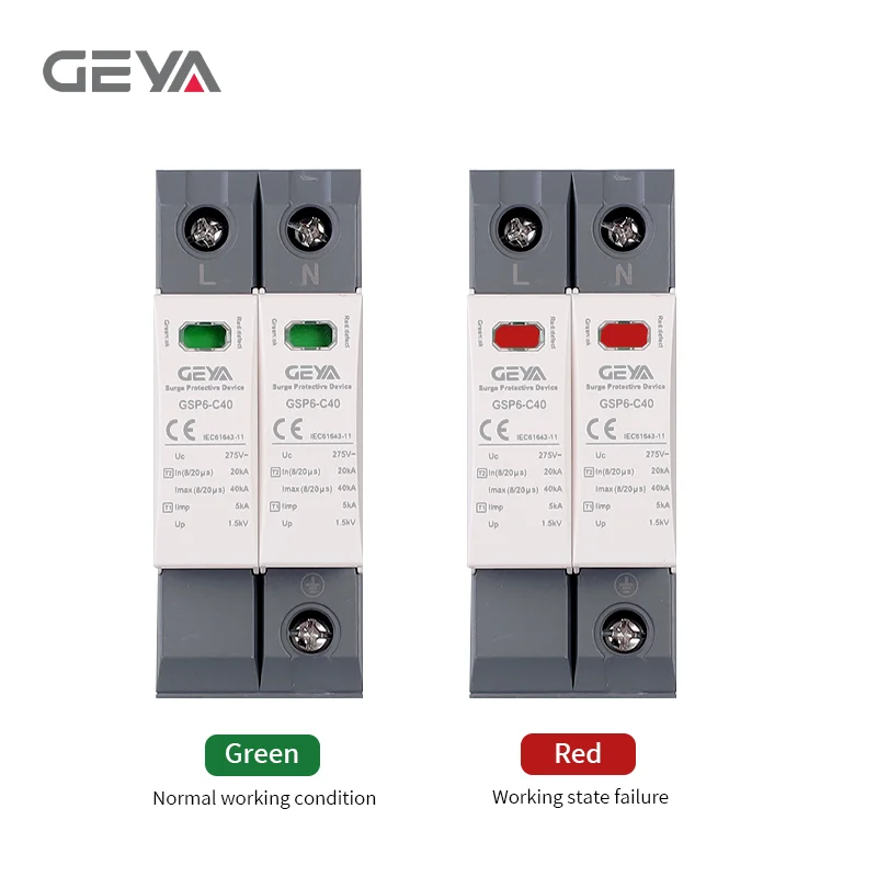 Surge Protection Device | 40KA 600V/1000V AC/DC | 1-4 Pole Low Voltage Home & Panel Arrester - Thumbnail 5