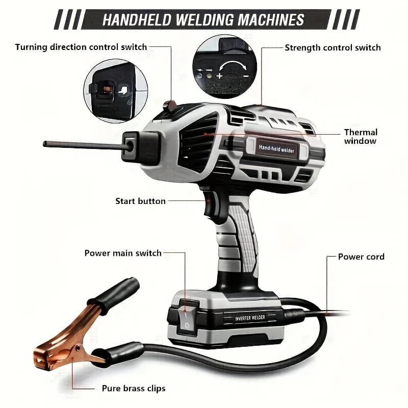Inverter Welder | Portable Handheld Design for Versatile Metal Fabrication - Thumbnail 4