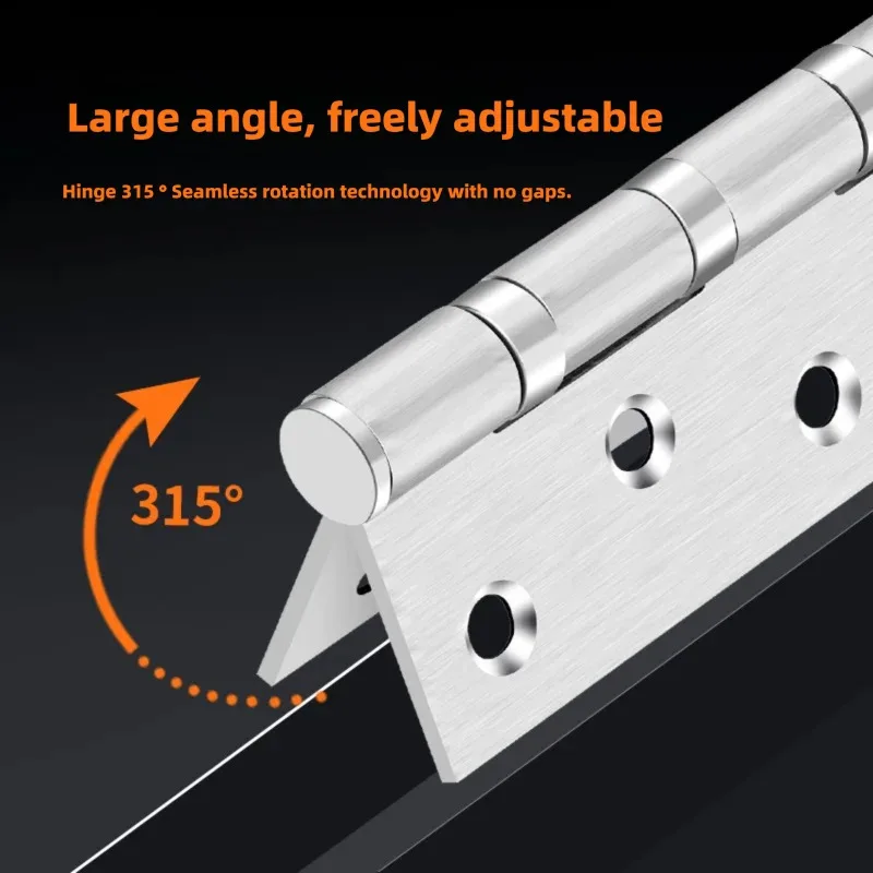 Cabinet Door Hinge | Silent & Smooth Bearing | Stainless Steel Window & Furniture Hardware - Thumbnail 5