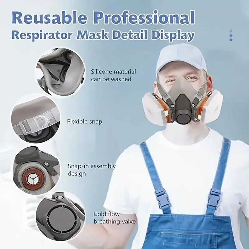 Half Face Respirator | 6200 Series | Chemical & Organic Vapor Protection - Thumbnail 3