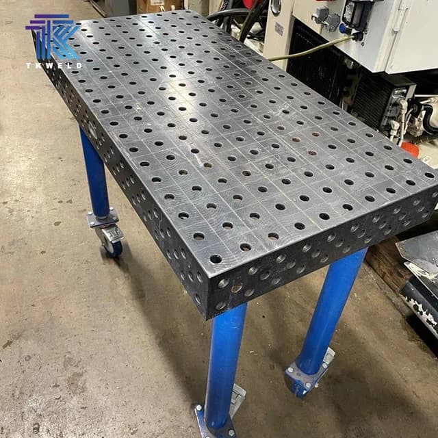 Plasma Nitriding Welding Table | 1000x1000mm Work Surface | 0.5mm Precision for Robotic & Manual Fabrication - Thumbnail 3