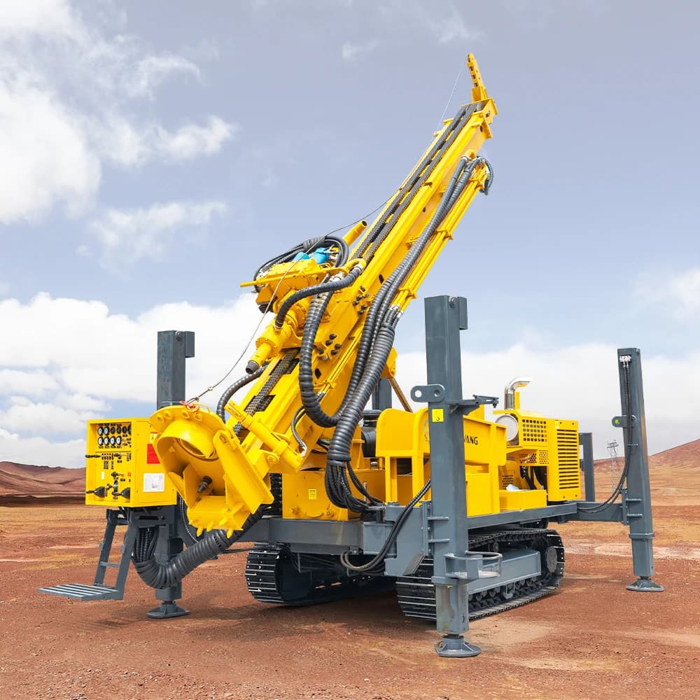 Hydraulic Rotary Drilling Rig | 500m Depth Capacity | Diesel-Powered for Geological Exploration - Thumbnail 3