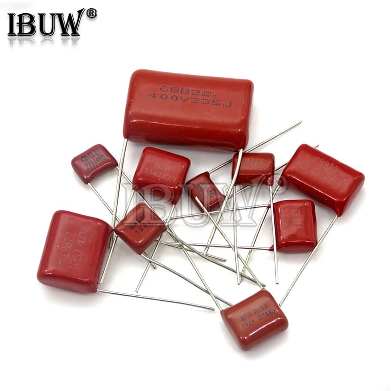 Professional-Grade Polypropylene Film Capacitor Kit | 10-Piece Set | 63V-630V Range | 100pF to 1µF Values - Thumbnail 2