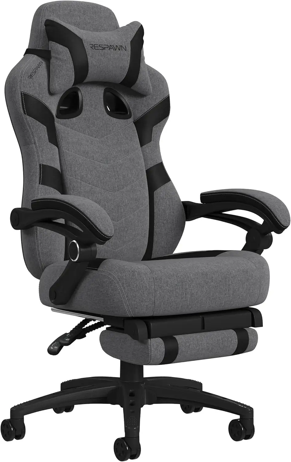 Gaming Chair with Footrest | Reclining Adjustable Racing Style | Office Computer Desk Chair - Thumbnail 2