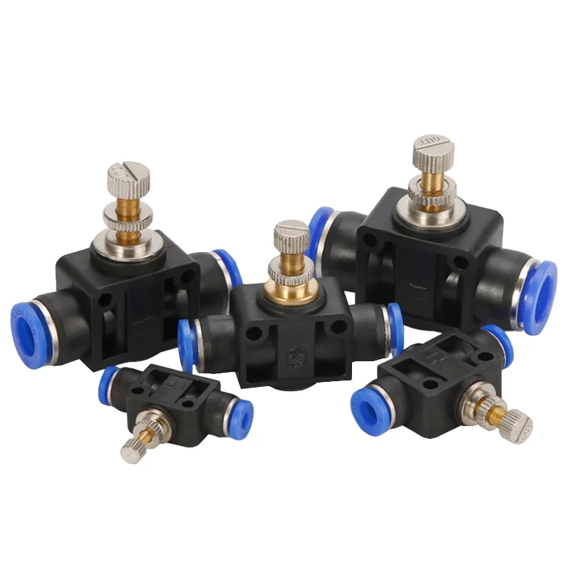 Flow Control Ball Valve | 4-12mm Quick-Connect Fittings for Air & Water Systems - Thumbnail 4