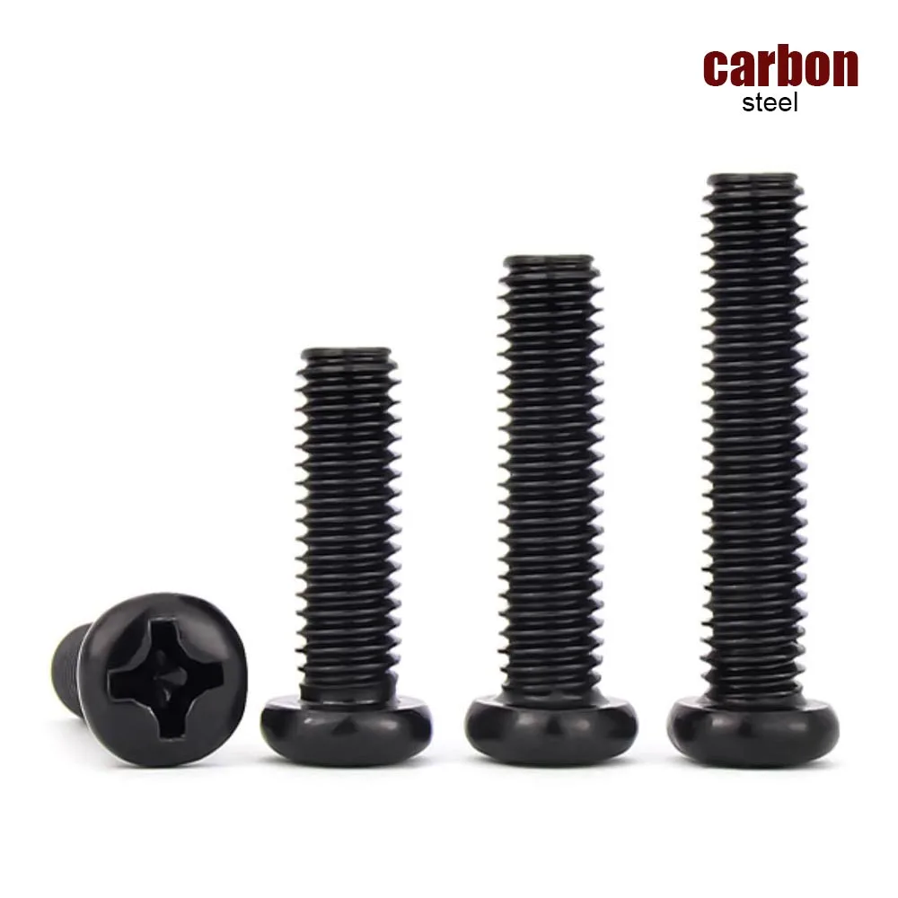 Carbon Steel Phillips Pan Head Screws | 10-100pcs M1-M6 | Computer & Machine Fasteners - Thumbnail 2