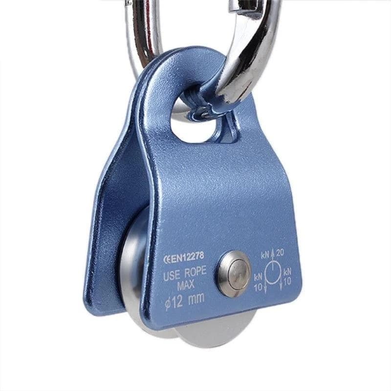 Heavy-Duty Pulley Block | 2000kg Lifting Capacity | 360° Swivel for Climbing & Rescue - Thumbnail 2