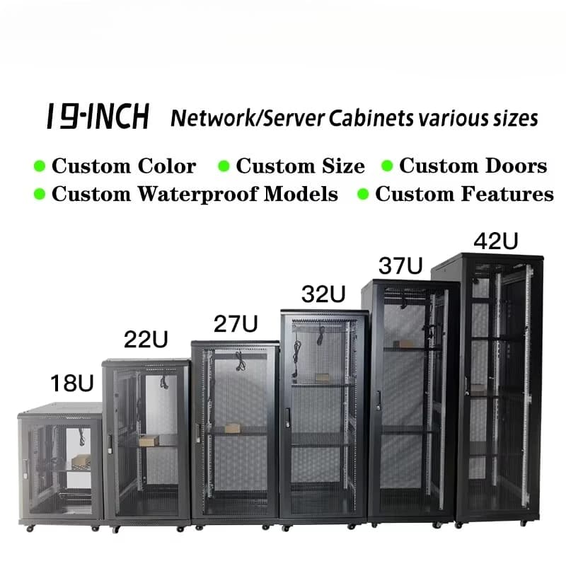 12U Wall Mount Server Rack | 600x450mm Steel Frame with Tempered Glass Doors - Thumbnail 2