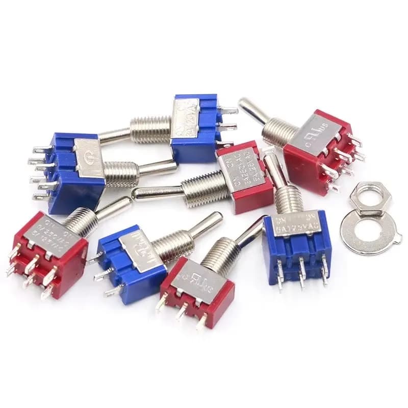 Mini Toggle Switches | 2 & 3 Position SPDT/DPDT | MTS Series for Electronics & DIY - Thumbnail 3