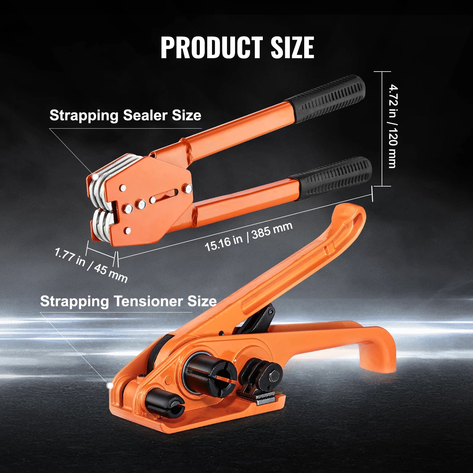 Manual Strapping Tool Kit | Heavy-Duty PET Band & Metal Seals | Secure Packing & Bundling Solution - Thumbnail 3