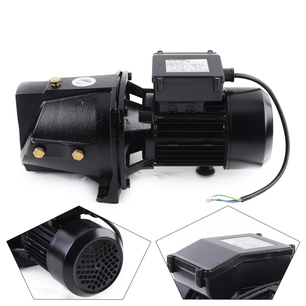 1HP Shallow Well Jet Pump | 110V with Pressure Switch 750W Motor | Daily & Agricultural Irrigation - Thumbnail 4