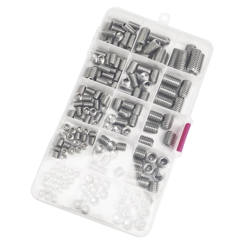Hex Socket Set Screws | 304 Stainless Steel DIN 916 | M3-M10 Grub Screw Assortment Kit - Thumbnail 5