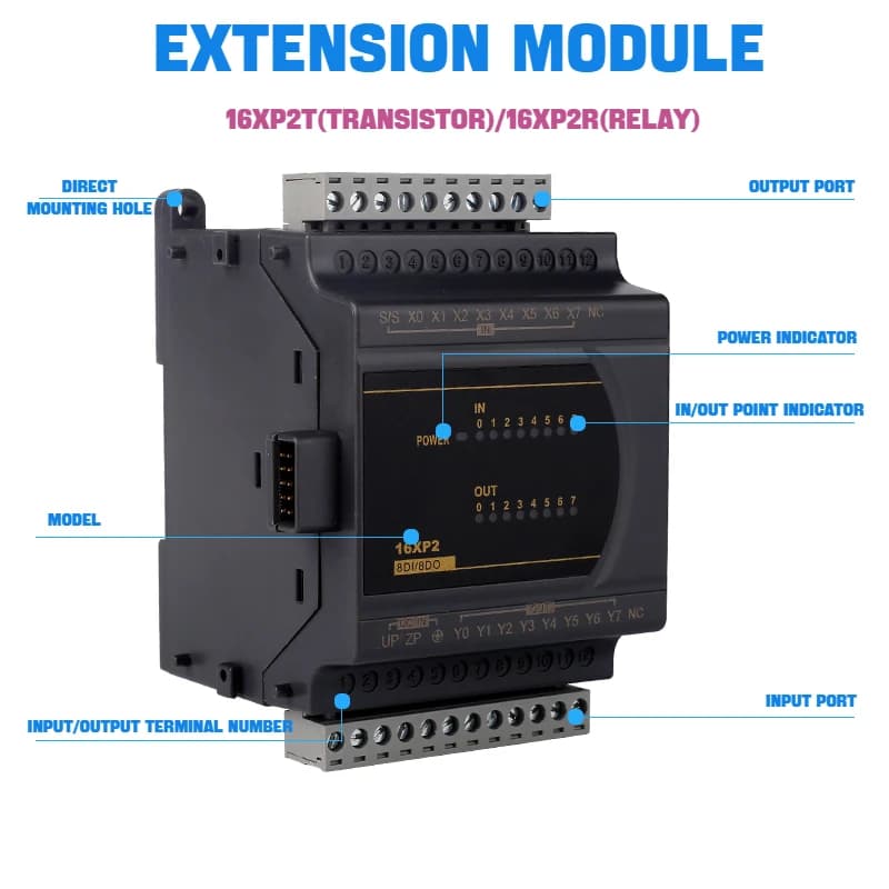 Delta-Compatible PLC Controller | DVP-ES200 Series | Industrial Automation Module - Thumbnail 6