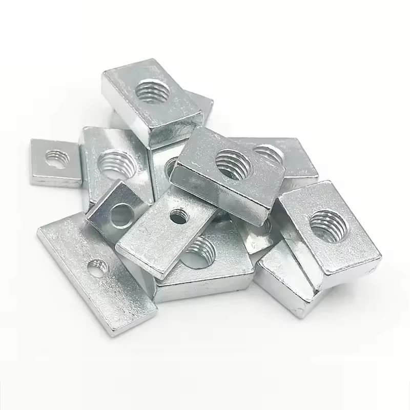 M3-M8 Square Slider Nuts | Zinc-Plated Steel | 50pcs Kit for Aluminum Profiles - Image 1