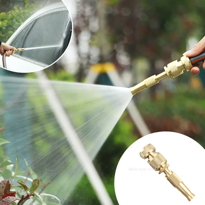 High Pressure Spray Nozzle | Adjustable Water Gun | Quick Connect for Garden Hose & Home Use - Thumbnail 3