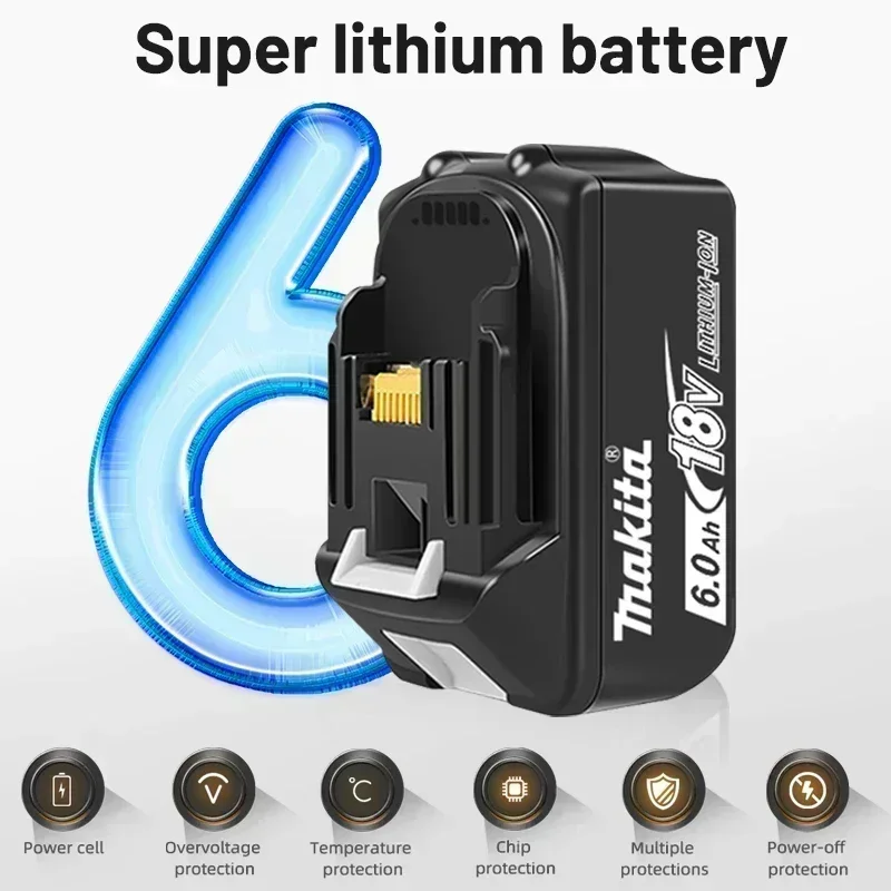 Makita 18V LXT Replacement Battery | 6.0Ah & 9.0Ah High-Capacity Li-ion | Compatible with BL1860, BL1850 - Thumbnail 5