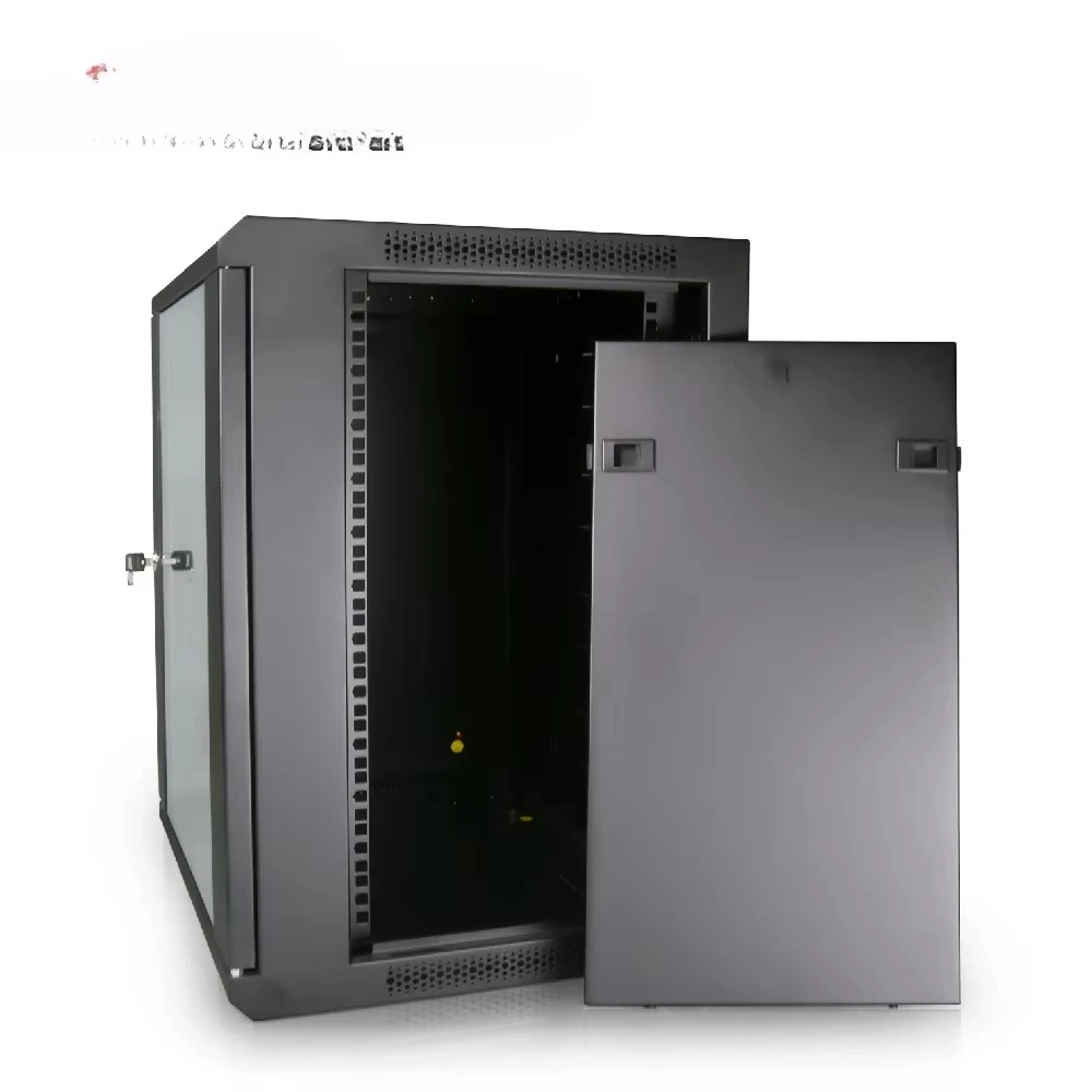 Wall-Mounted Server Rack Cabinet | Full-Access Steel Frame | Secure Network Assembly - Thumbnail 4