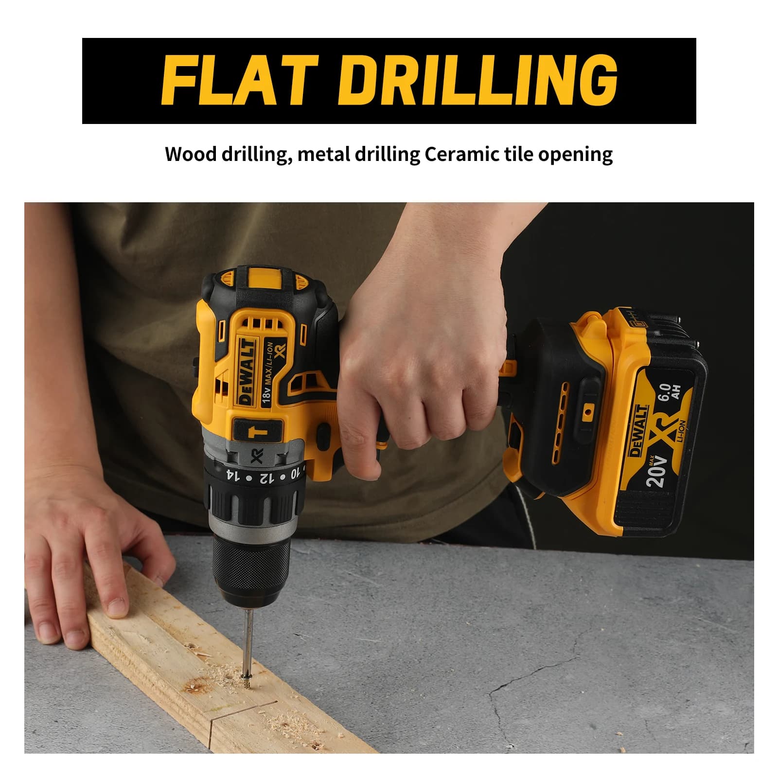 DeWALT DCD796 Brushless Cordless Drill | 20V Power | 70Nm Torque for Professional Results - Thumbnail 5