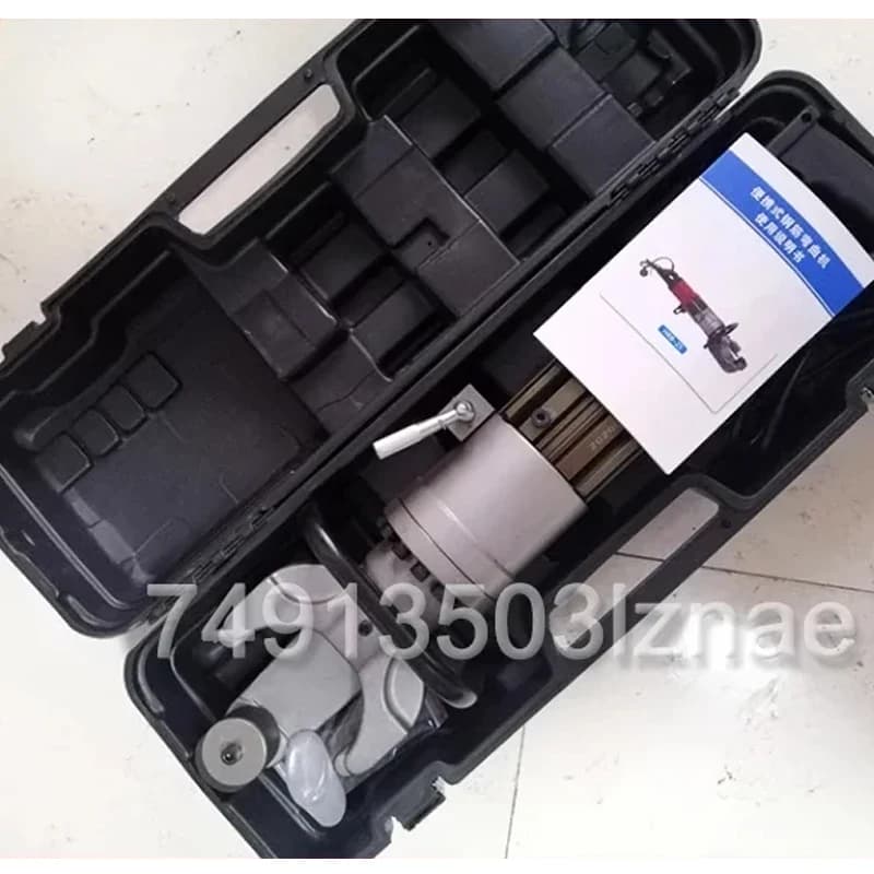Portable Rebar Bender | Electric Hydraulic Tool for 4-25mm Steel Bar | Fast Bending & Straightening - Thumbnail 5