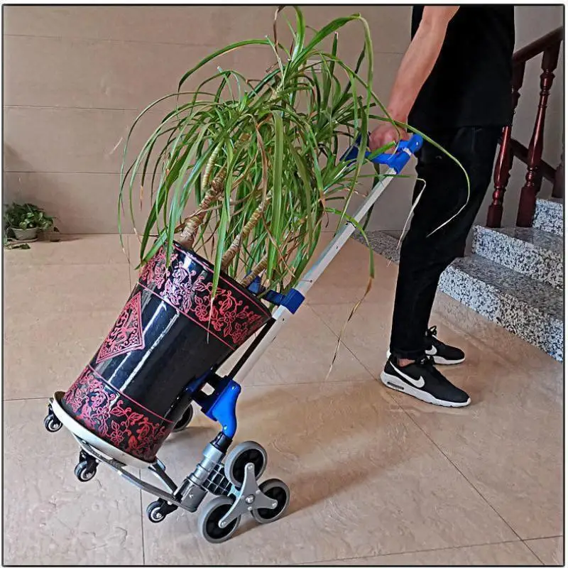 All-Terrain Folding Cart | Heavy-Duty Stair Climbing Trolley | Portable Shopping & Travel - Thumbnail 5